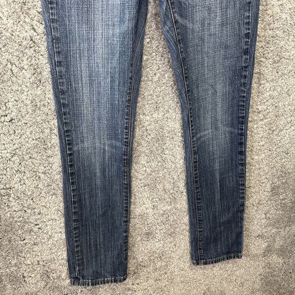 Y2K Stetson Stovepipe Straight Leg Jeans Womens 4 Low Rise Western Country Denim - Picture 3 of 10
